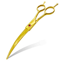 Load image into Gallery viewer, Pet Grooming Scissors   7inch Right and Left Hand Curved Scissors For Dog Grooming
