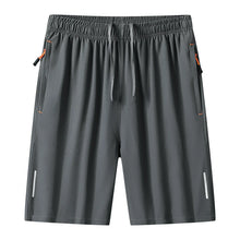 Load image into Gallery viewer, Men's Quick Dry Running Shorts with Drawstring and Zip Pockets - Ideal for Athletic Workouts and Gym Sessions
