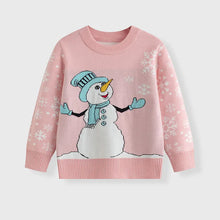 Load image into Gallery viewer, Winter Cartoon Knit Kids Pullover Sweater
