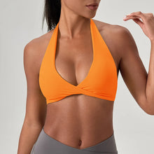 Load image into Gallery viewer, YOGA Naked Feeling Strappy Padded Sports Bras for Women - Fitness Workout Top Criss Cross Back Yoga sports Bras No steel ring
