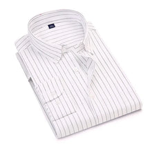 Load image into Gallery viewer, Vertical Striped Oxford Cotton Shirt
