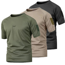 Load image into Gallery viewer, Mens Summer T-shirt Male Camping Hiking Trekking Tops Training Running Climbing Gym Breathable Pullover Casual Cargo Shirts
