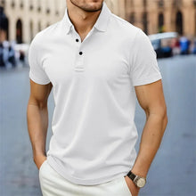 Load image into Gallery viewer, 2026 New Men's Casual and Fashionable Simple Collared Short Sleeved Polo Shirt Summer Comfortable Breathable and Versatile Top
