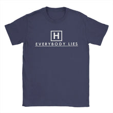 Load image into Gallery viewer, Men T-Shirts Dr Gregory House MD Vintage 100% Cotton Tees Short Sleeve Everybody Lies  T Shirts O Neck Clothes Adult
