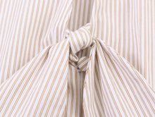 Load image into Gallery viewer, HH Women Elegant Striped Casual Spring Shirt Puff Sleeves Bow Decoration Blouse Female Loose Versatile Single-breasted Blouse

