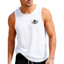 Load image into Gallery viewer, Men Summer Breathable Mesh Tank Top, Stylish Logo Print Sleeveless Shirt, Casual Sports Fitness Gym Vest for Daily &amp; Workout
