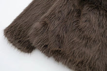 Load image into Gallery viewer, HH 2024 Women 's Vintage Soild Faux Fur Coat Turn-down Collar Long Sleeve Warm Plush Wool Coats Lady Winter Autumn Outwear
