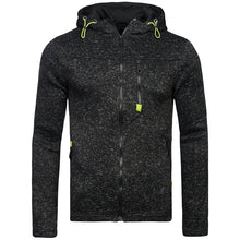 Load image into Gallery viewer, Men's Hoodie with Side Zipper Pockets Thin Wool Solid Color Tracksuit Casual Everyday Outdoor Hooded Tracksuit Long Sleeves

