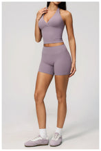 Load image into Gallery viewer, Yoga Outfit Set Fitness Two-Piece Set With No Embarrassing Lines Butt-Lifting Running Shorts Leggings Yoga Suit Athletic Wear
