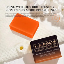 Load image into Gallery viewer, 100g Kojic Acid Soap with Vitamin C,Turmeric, Retinol, Shea Butter, Vitamin E, Kojic Acid for Clean and Nourish The Skins
