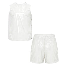 Load image into Gallery viewer, Mens Special Needs Waterproof Sweat Tracksuit Tank Tops And Sides Buttons Boxer Shorts Two Pieces Outfit Adaptive Clothing
