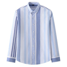 Load image into Gallery viewer, Striped Plaid Cotton Slim Shirt
