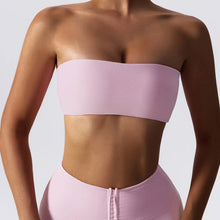 Load image into Gallery viewer, Sports Bra Sport Top Woman Gym Underwear Strapless Bustier Breathable Elastic Workout Tops Fitness Training Brassiere Yoga Bras
