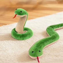 Load image into Gallery viewer, 16.5 Inches Dog Toy Snake Interactive Toy Kitten Kick Toy Interactive Pet Toy for Indoor Cats Pet Supplies
