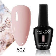Load image into Gallery viewer, NAILCO 15ml Nail Gel Polish Semi Permanent UV Varnish Nails Art Gel Vernis Manicure TOP BASE Nails Products Supplies Equipment
