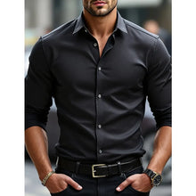 Load image into Gallery viewer, Elastic Solid Casual Business Shirt
