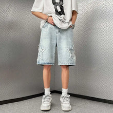 Load image into Gallery viewer, Retro High Street Denim Shorts
