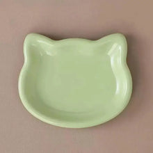 Load image into Gallery viewer, Pastel Cat Head Feeding Dish
