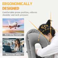 Load image into Gallery viewer, 1pc Inflatable Travel Pillow, Airplane Pillow With Patented Valve Design, Travel Accessories With Neck And Head Support, Travel
