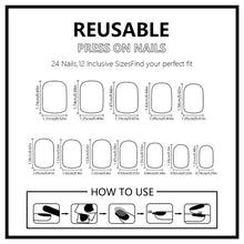 Load image into Gallery viewer, 30pcs False Nails Unique Trendy Short “bean-shaped” Nails with A Press-on Design High-quality Nails Perfect As A Gift for Girls

