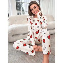 Load image into Gallery viewer, Printed Long Sleeve Pajama Set

