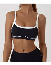 Load image into Gallery viewer, Yoga Sports Bra Color Clashing Shock Absorbing Brassiere Women Full Cup Breathable Gym Tube top Bra Yoga Workout Underwear
