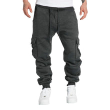 Load image into Gallery viewer, New Mens Sweatpants Straight Fit Joggers for Sports and Streetwear Loose Oversized Drawstring Long Pants Men Multi-pocket Pants

