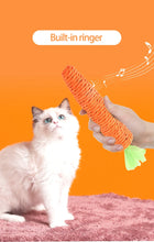 Load image into Gallery viewer, Cat Toy Carrot Sound Pet Products Bite Resistant Paper Rope Scratcher Clean Teeth Interactive Play Cat Carrot Chew Toy for Cat
