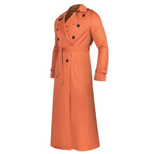 Load image into Gallery viewer, Men’s Luxury Full-Length Trench Coat – England Style Business Overcoat
