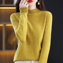 Load image into Gallery viewer, Merino Wool Mock Neck Pullover
