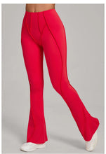 Load image into Gallery viewer, Gym Workout Women's Wide-Leg Tight-Fitting Hip-Lifting Yoga Flared Pants Dance High-Waist Flared Casual Outdoors Sports Trousers
