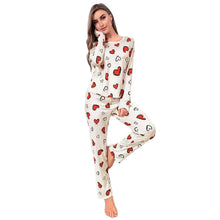 Load image into Gallery viewer, Printed Long Sleeve Pajama Set
