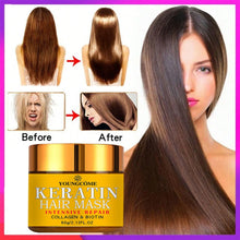 Load image into Gallery viewer, Hair Repairs Hair Mask Biotin Collagen Keratin Treatment Hairs Conditioner Hair Essential Oil Nourishing for Dry Damaged
