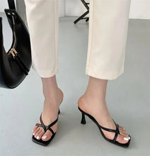 Load image into Gallery viewer, Sexy High Heels Slippers Women's Elegant Shoes Fashion Heeled Sandals for Woman Clip Toe Luxury Slippers Party Female Slides
