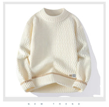 Load image into Gallery viewer, Men Casual Comfortable Warm Sweaters men round neck  Solid knitwear Men's High-Quality Fashion Trend Sweater 2025 Autumn/Winter
