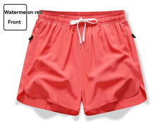 Load image into Gallery viewer, New Men's Sports Casual 3/4 Shorts With Ice Silk Lightweight Sweat-absorbing Outdoor Quick Drying Running Fitness Loose Pants
