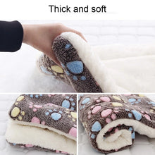 Load image into Gallery viewer, Flannel Pet Sleeping Mat Dog Bed Cat Litter Puppy Bed Dog Sofa Lovely Mattress Cushion for Small Large Dog Blanket For Winter
