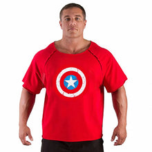Load image into Gallery viewer, Men's T Shirts Fitness Men Bodybuilding  Shirt Batwing Sleeve Rag shirt Gym Fitness Muscle Running T shirt
