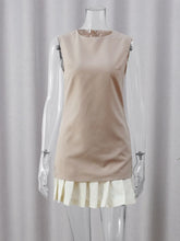 Load image into Gallery viewer, Elegant Sleeveless Pleated Mini Dress
