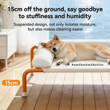 Load image into Gallery viewer, Pet Furniture Mesh Elevated Dog Beds Breathable Removable Raised Dog Bed with Pillow Outside Dog Bed Cat Patio Sunbathing
