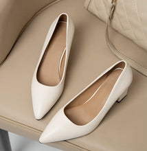 Load image into Gallery viewer, High Heels Women 2025 Summer New Pointed Shallow Mouth Work Shoes Thick Heel Fashion Versatile High Heels
