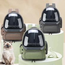 Load image into Gallery viewer, Pet Cat Carrier Bag Outdoor Travel Backpack for Cats Small Dogs Breathable Cat Carrying Bag Pet Supplies Transparent
