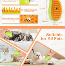 Load image into Gallery viewer, Cat Dog Steamy Brush Steam Brush Electric Sprayer for Massage Pet Grooming Tool Shedding 3 in 1 Electric Sprays Massage Combs
