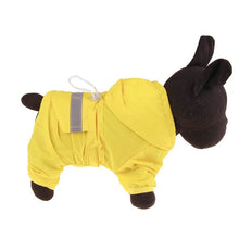 Load image into Gallery viewer, Overalls Style Puppy Rain Coat
