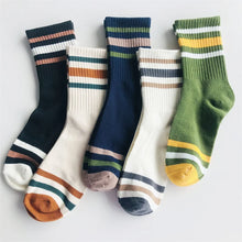 Load image into Gallery viewer, Colorful Stripe Casual Socks
