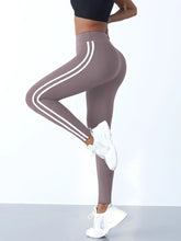 Load image into Gallery viewer, Yoga Leggings Women Striped Slim Sports Pants High Waist Hip Liftting Casul Tights Workout Running Stretchy  Gym Leggings
