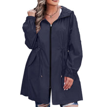 Load image into Gallery viewer, Women Trench Coat New Spring Autumn Jacket Casual Long Sleeve Hooded Mid Long Windbreaker Female Overcoat High-Quality Coats
