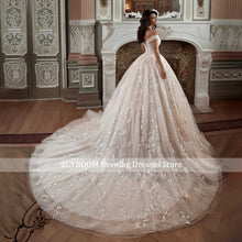 Load image into Gallery viewer, Elegant Ball Gown Off Shoulder Wedding Dress For Women 2026 Princess Bride Sexy Sweetheart Beaded Appliques Lace Up Bridal Gowns
