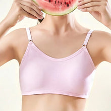 Load image into Gallery viewer, Cotton Sports Training Bras Casual Back Buckle Teenage Lingerie No Steel Rings Sports Bra Elastic Breathable Student Underwear
