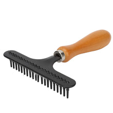 Load image into Gallery viewer, Pet Grooming Brush Pet Brush Handheld Cat Grooming Rake Wooden Handle Pet Hair Deshedding Detangling Brush for Cats Dogs
